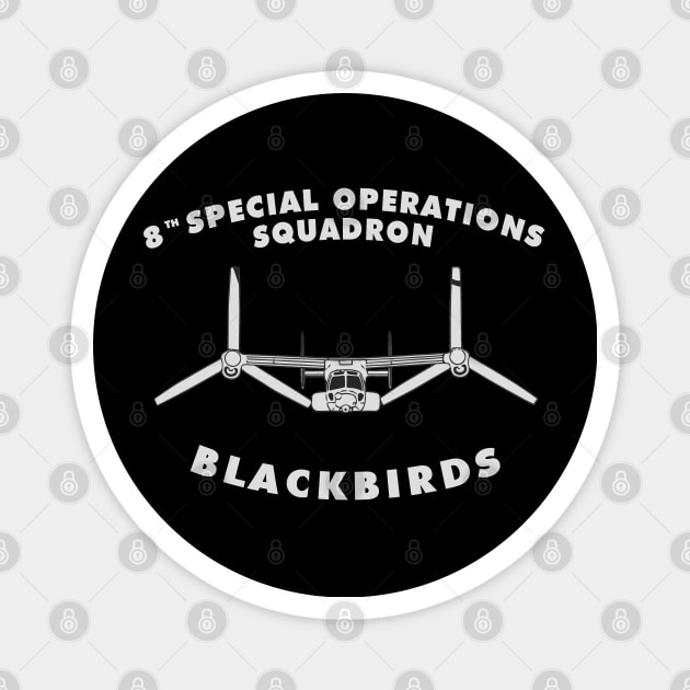 8th Special Operations Squadron Blackbirds V22 USAF Magnet by DesignedForFlight